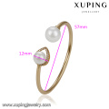 51779 xuping wholesale Charm jewelry gold plated elegant pearl bangle for women